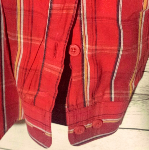 Columbia NWOT Sportswear size Large red plaid - Picture 5 of 6